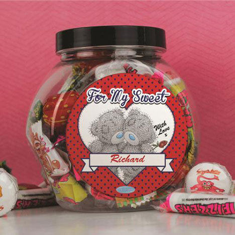 Personalised Me to You Bear Love Heart Couple 250g Sweet Jar Extra Image 3